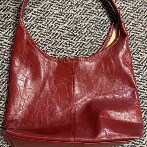 Bottega vibes burgundy slouchy shoulder